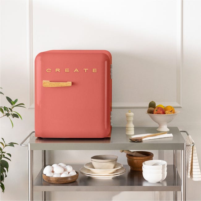 RETRO FRIDGE 48L Terracota - Frigorífico | STP Outlet